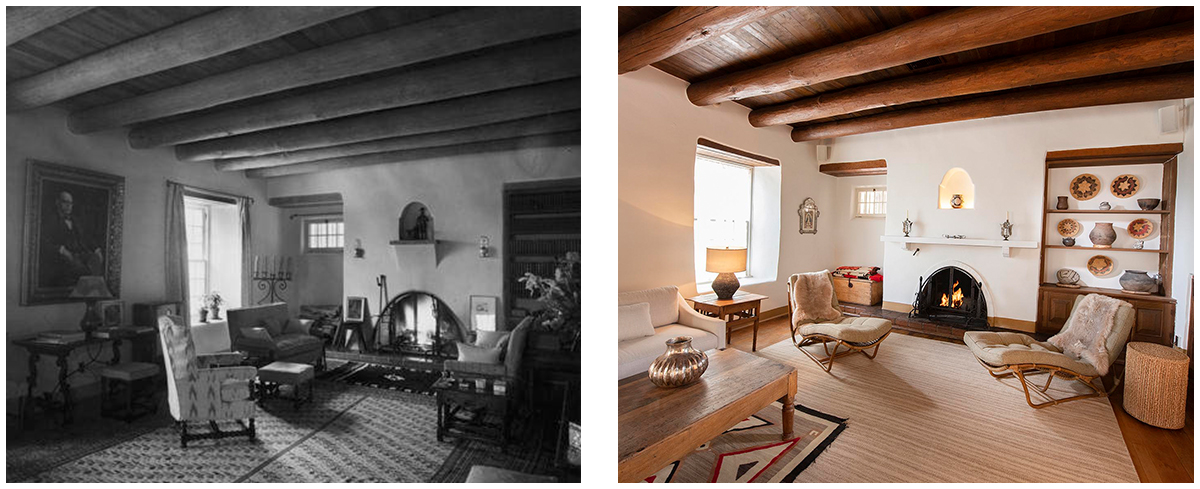 then and now sala grande